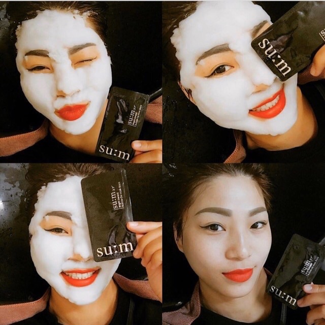 Mặt nạ thải độc trắng da Sum 37 White Award Bubble-De Mask