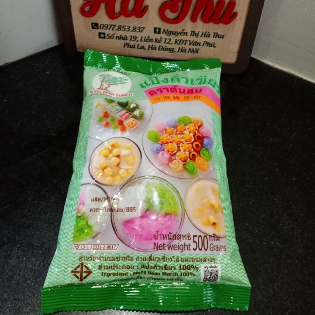 250gr tinh bột đậu xanh thái lan (chia lẻ từ gói 500g)