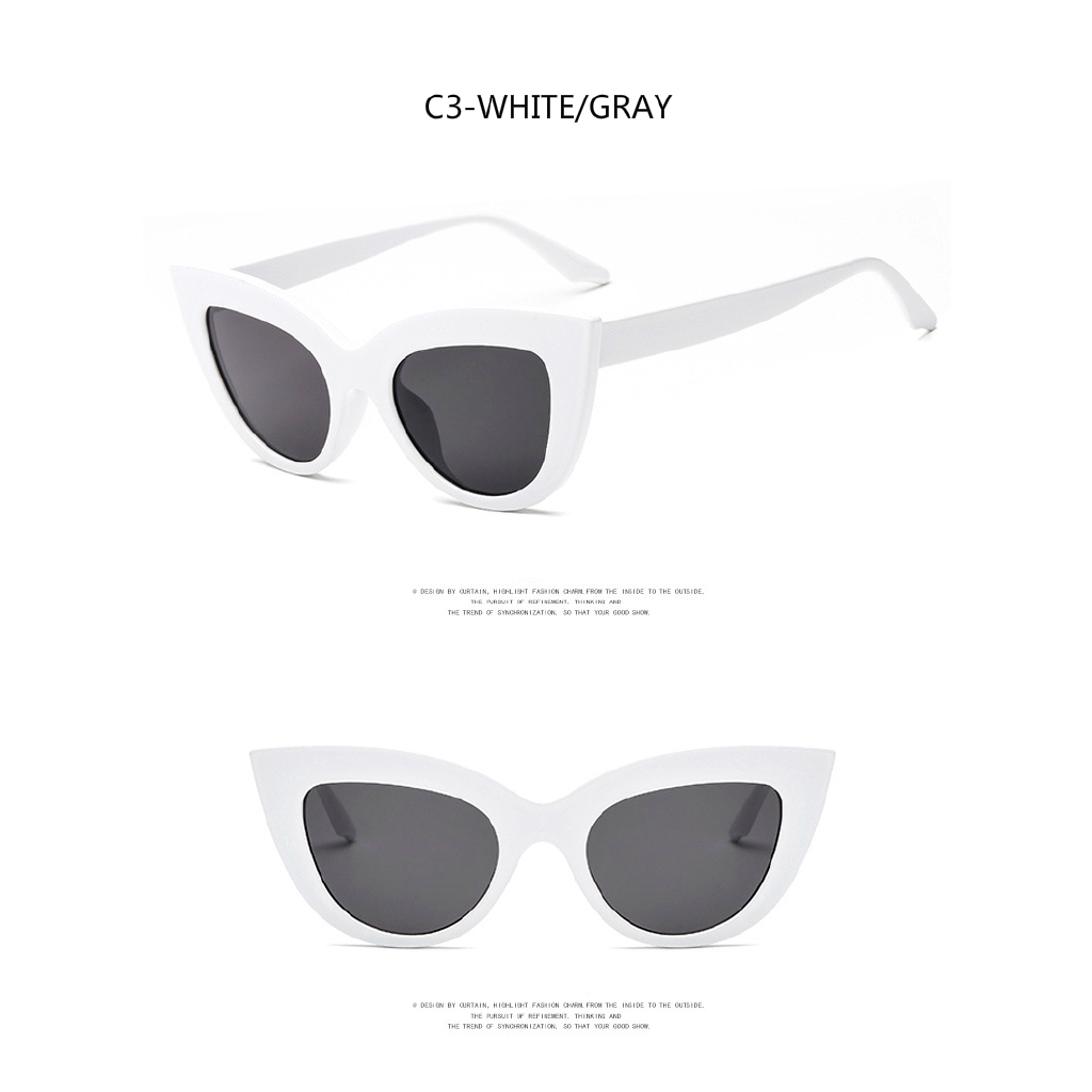 Kính mát gọng mắt mèo phong cách Âu Mỹ thời trang cho nam nữ