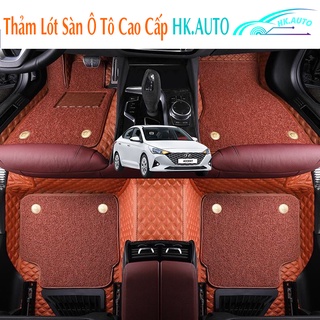 Thảm lót sàn ô tô 6D cho Hyundai Accent 2019-2022 da Nappa cao cấp, không xê dịch, không thấm nước