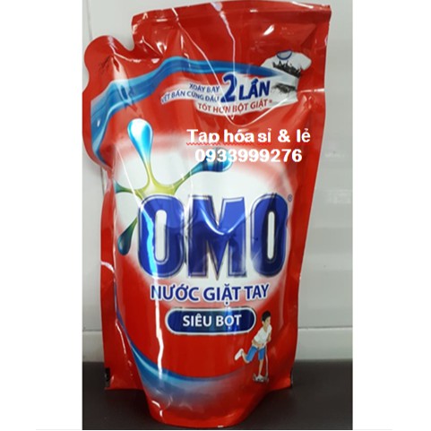 Nước giặt Omo siêu bọt giặt tay 1,8kg (TÚI 1,8KG)