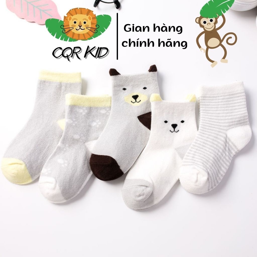 Vớ Dành Cho Trẻ Em Cao Cấp Siêu Dễ Thương Chất Liệu Cotton Và Sợi Bông Nguyên Chất , Tất Dành Cho bé Từ 0-8 Tuổi