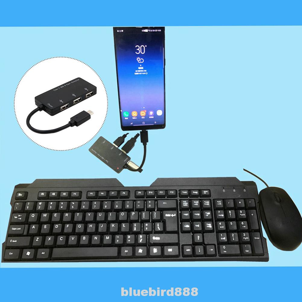 Bộ Chia Cổng Sạc Nhanh Type C Chất Liệu Nhựa Abs Tốc Độ Cao Cho Máy Tính | BigBuy360 - bigbuy360.vn