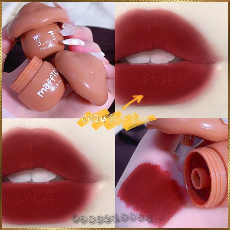 Son môi bùn nhung mịn vỏ hình nấm Maffick Mushroom Lip Paste MF278