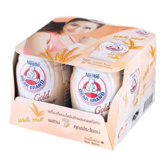 [Rẻ Vô Địch] [Dáng Đẹp Eo Thon] lốc (4Lon) Sữa Gấu Nestle Thái Lan Giảm Cân
