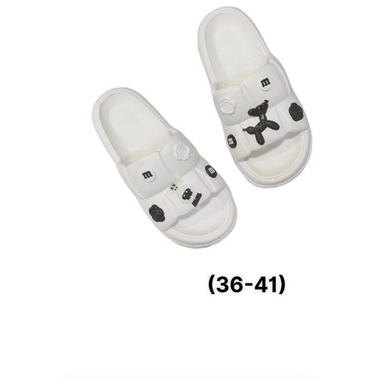 Dép nhựa nữ hình bearbrick kèm clip thật (mã: DEPBEARRE)