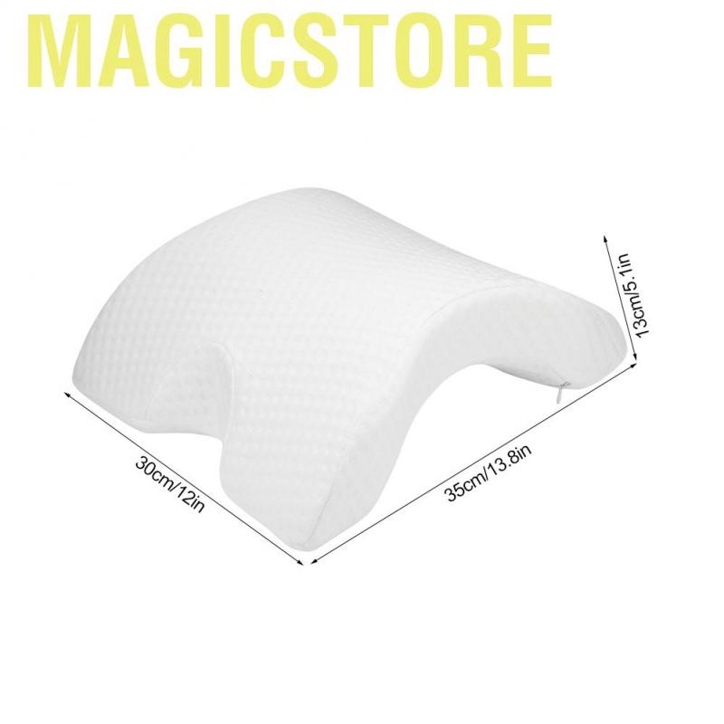 Magicstore Arch U Shape Pillow Curved Memory Foam Sleeping Neck for Home Office Bed