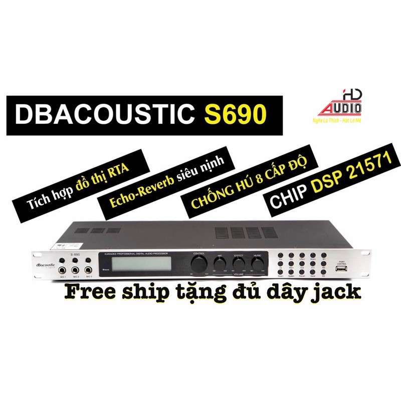 Vang số dBacoustic db S690 hàng chính hãng thương hiệu USA tặng full phụ kiện dây kết nối