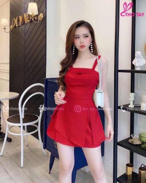 SET ÁO DÂY CROP MÚT NGỰC QUẦN VÁY XOÈ GIÁ RẺ KÈM ẢNH THẬT