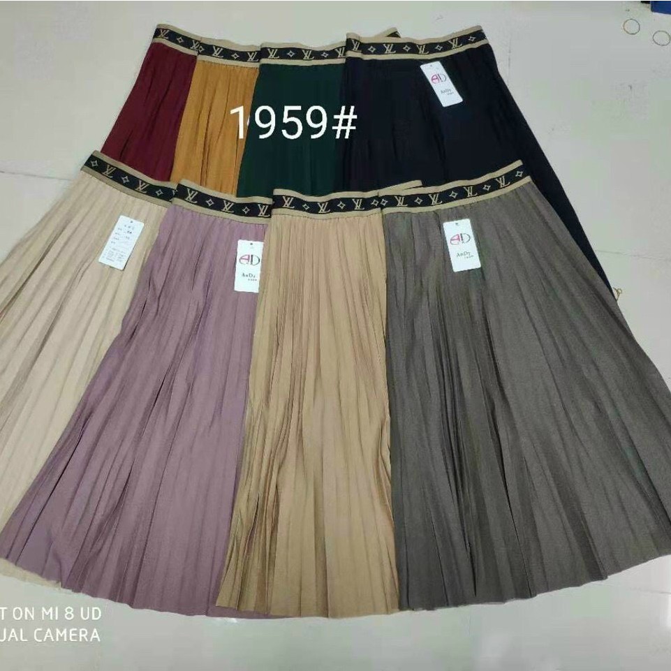 Chân Váy Xếp Ly,Dập Ly Dáng dài Bigsize(Freesize Giãn Thoải Mái) | BigBuy360 - bigbuy360.vn