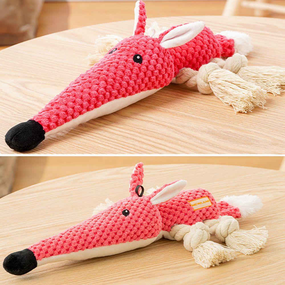 Chuột Nhồi Bông Bện Dây Thừng Làm Sạch Răng Cho Cún Cưng