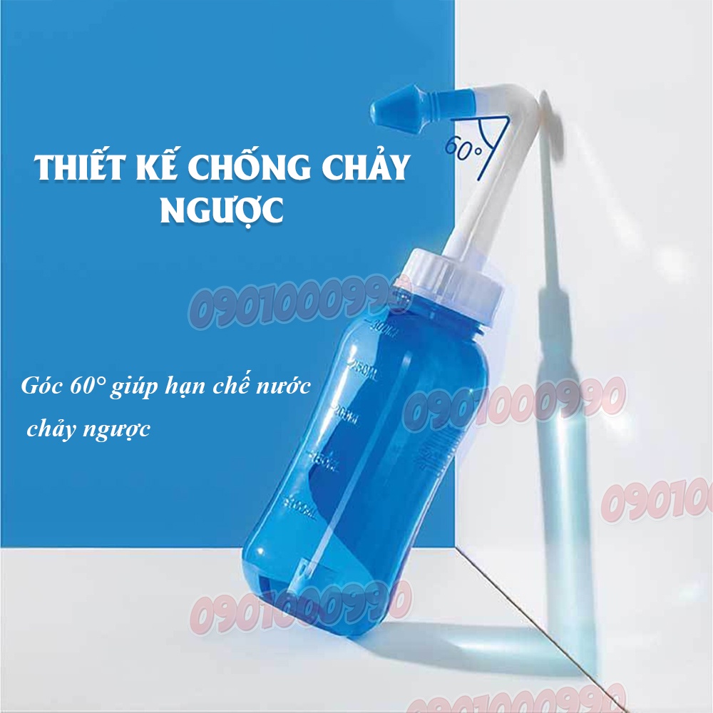 [Hàng chính hãng, full box] Bình rửa mũi cho bé Waterpulse - 2 vòi rửa TẶNG KÈM