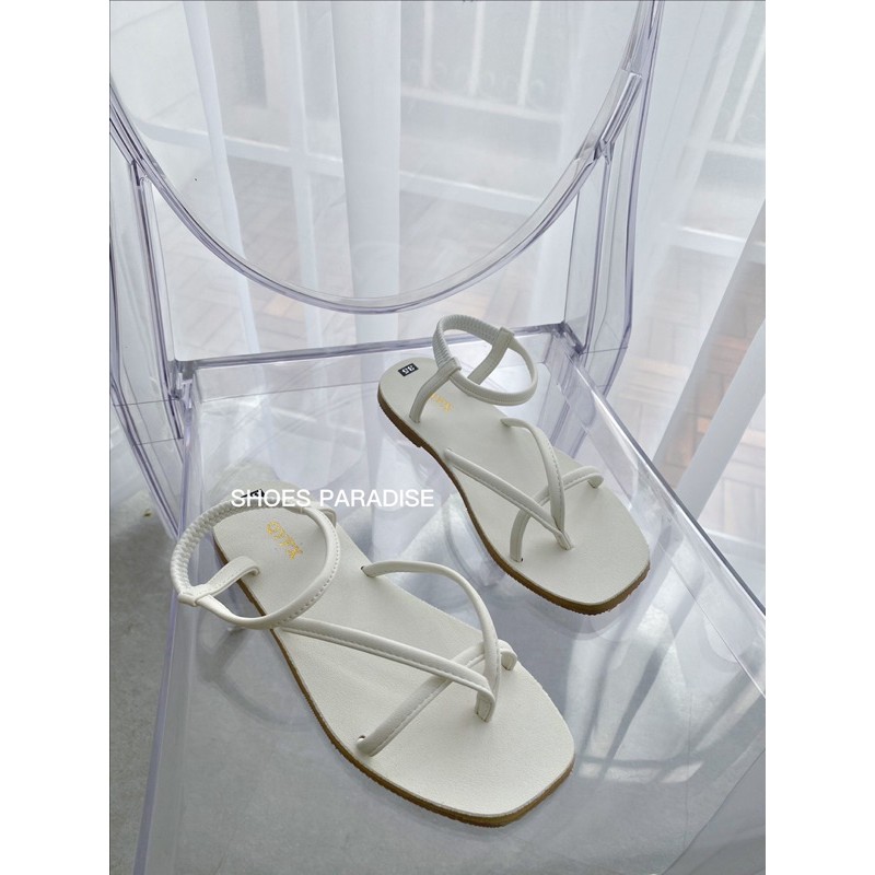 Giày sandal nữ mảnh nữ đế bằng kẹp giày sandal dây đi học SHOES PARADISE H703