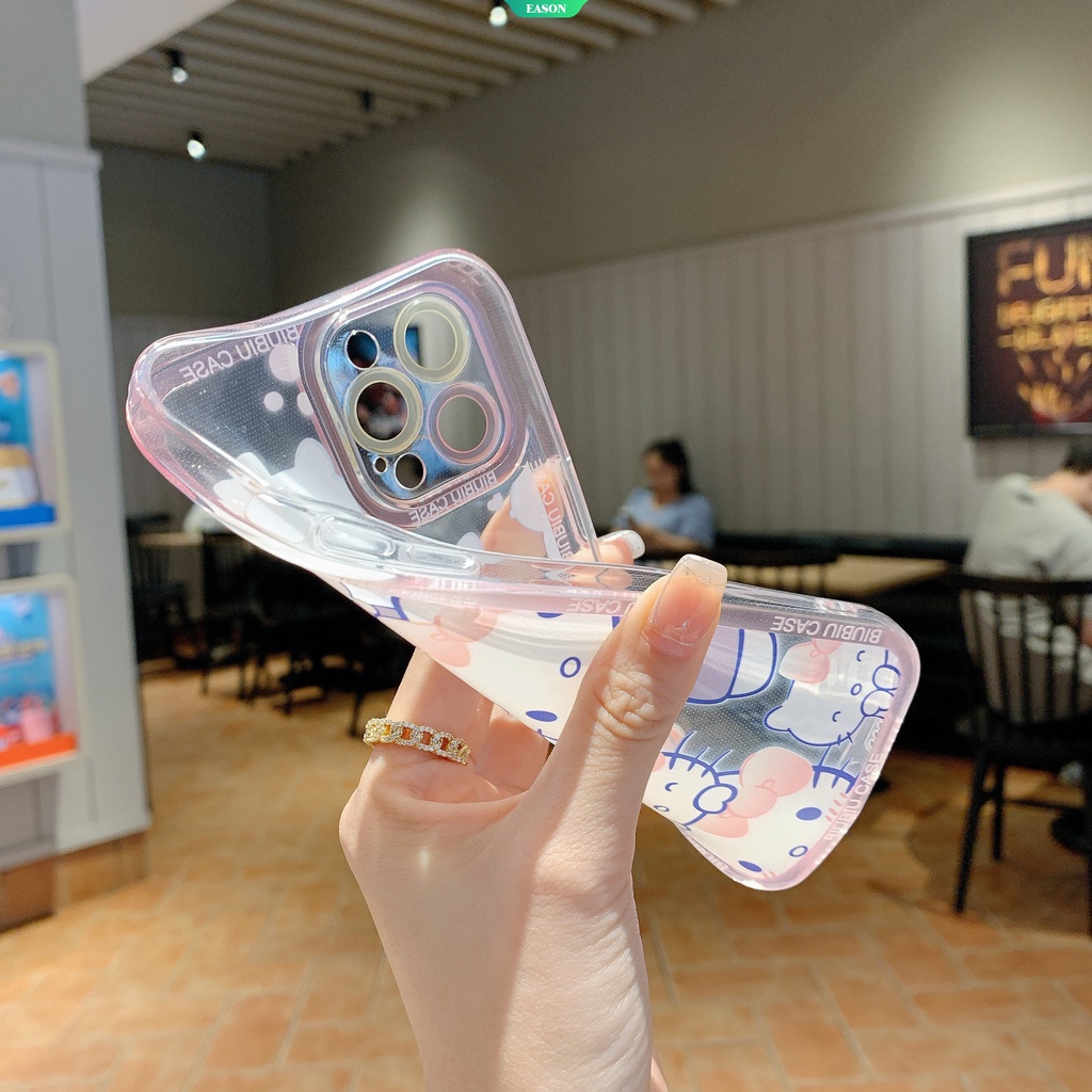 SANRIO Ốp Điện Thoại Trong Suốt In Hình Kuromi Cho iPhone13 13Pro 13Promax 12 12Pro MAX 11 Pro X XS MAX XR 7 8 Plus