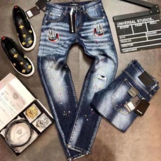 ⚡ Xả Hết Sales khủng  Sales khủng Quần bò DSQ nam biker họa tiết [ Hàng có sẵn] . Đẹp . * ⁸ ⚡ ' ' 🌺 neww * ! % * ⁿ `