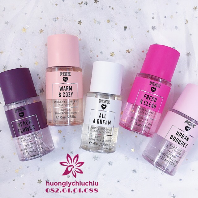 Xịt thơm toàn thân body mist Pink Victoria’s secret 75ml
