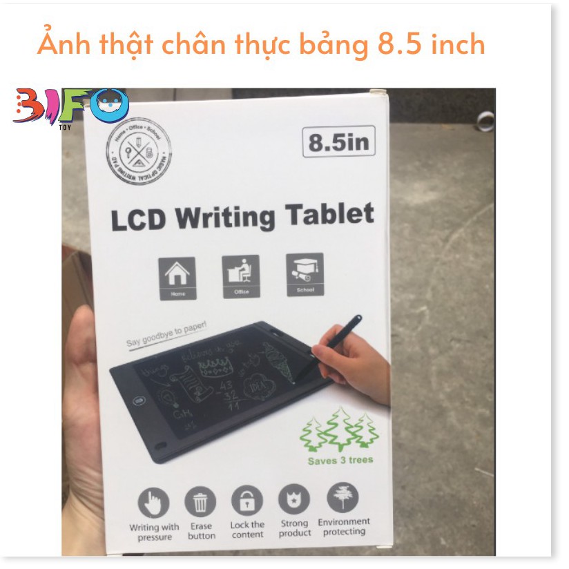 Bảng viết, bảng vẽ điện tử thông minh LCD tự xóa 8.5 inch