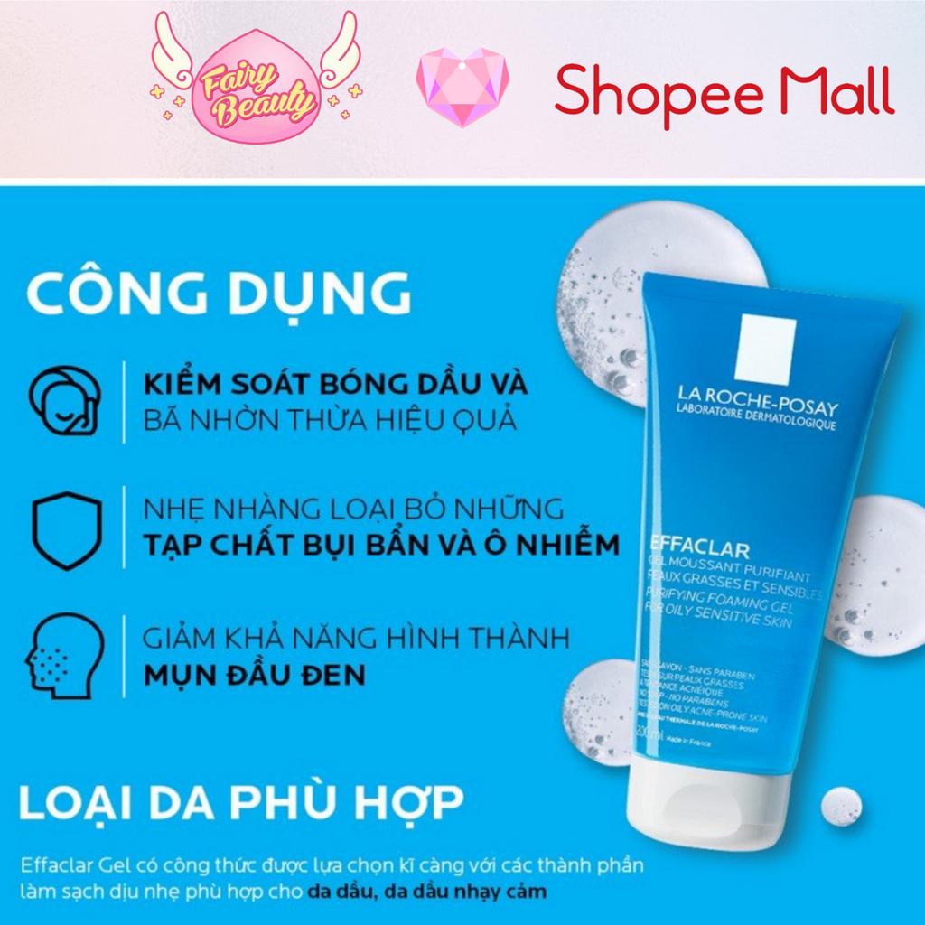 [LA ROCHE-POSAY] Bộ Đôi Chống Nắng & Gel Rửa Mặt Cho Da Dầu Mụn (Anthelios Oil Correct 50ml - Effaclar Gel 15ml)