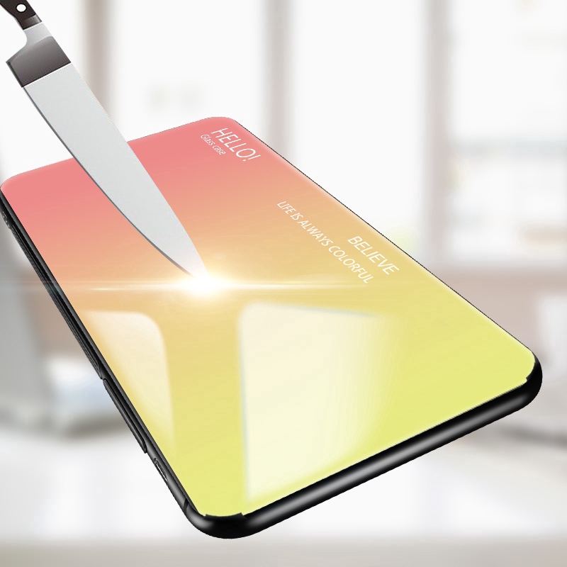 Ốp điện thoại tráng kính cường lực bóng thời trang cho LG G7