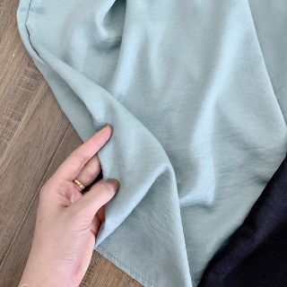 Áo lụa xoắn ngực mặc 2 kiểu