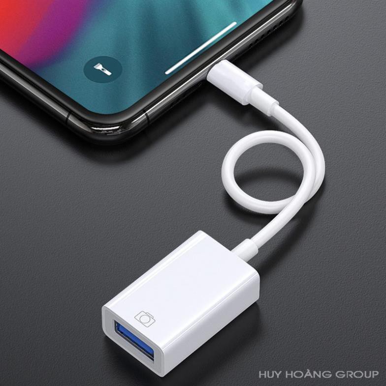 Cáp OTG iPhone, Cáp OTG Lightning, iPad kết nối với chuột Usb, Cáp Otg iphon ( Lightning to USB )