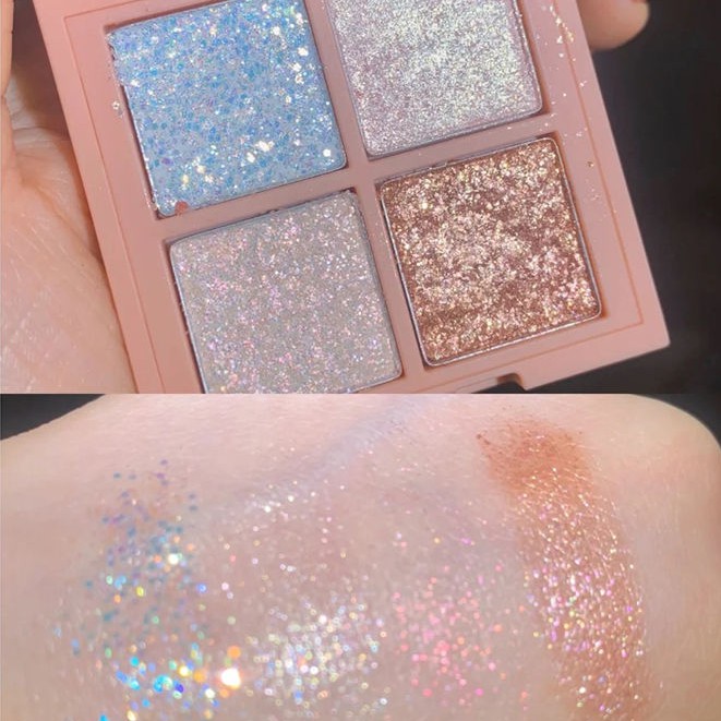 Bảng Phấn Mắt Bốn Màu Ánh Ngọc Trai Lấp Lánh Cho Người Mới Bắt Đầu | BigBuy360 - bigbuy360.vn