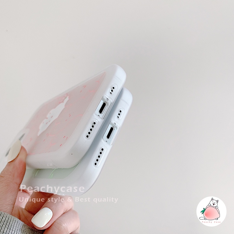 Ốp Điện Thoại TPU Dẻo Họa Tiết Hoạt Hình Gấu/ Thỏ Dễ Thương Cho iPhone 13 12 Pro Max 11 Xr Xs Max X 7 8 Plus X