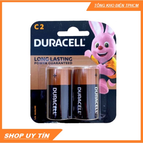 Pin trung C 1.5v Alkaline Duracell MN1400 LR14 C2 - Vỉ 2viên - Hàng Chính hãng.