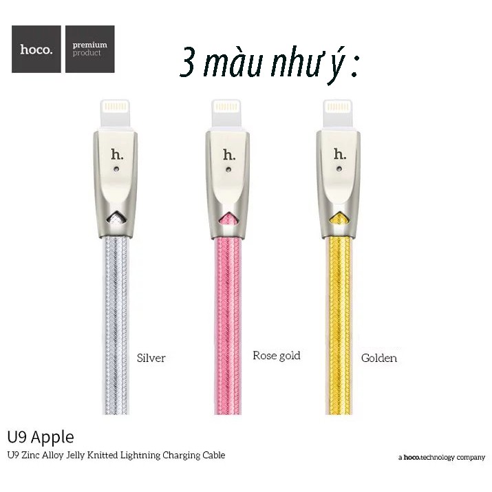 Cáp Sạc led lighting hoco U9 cho iphone