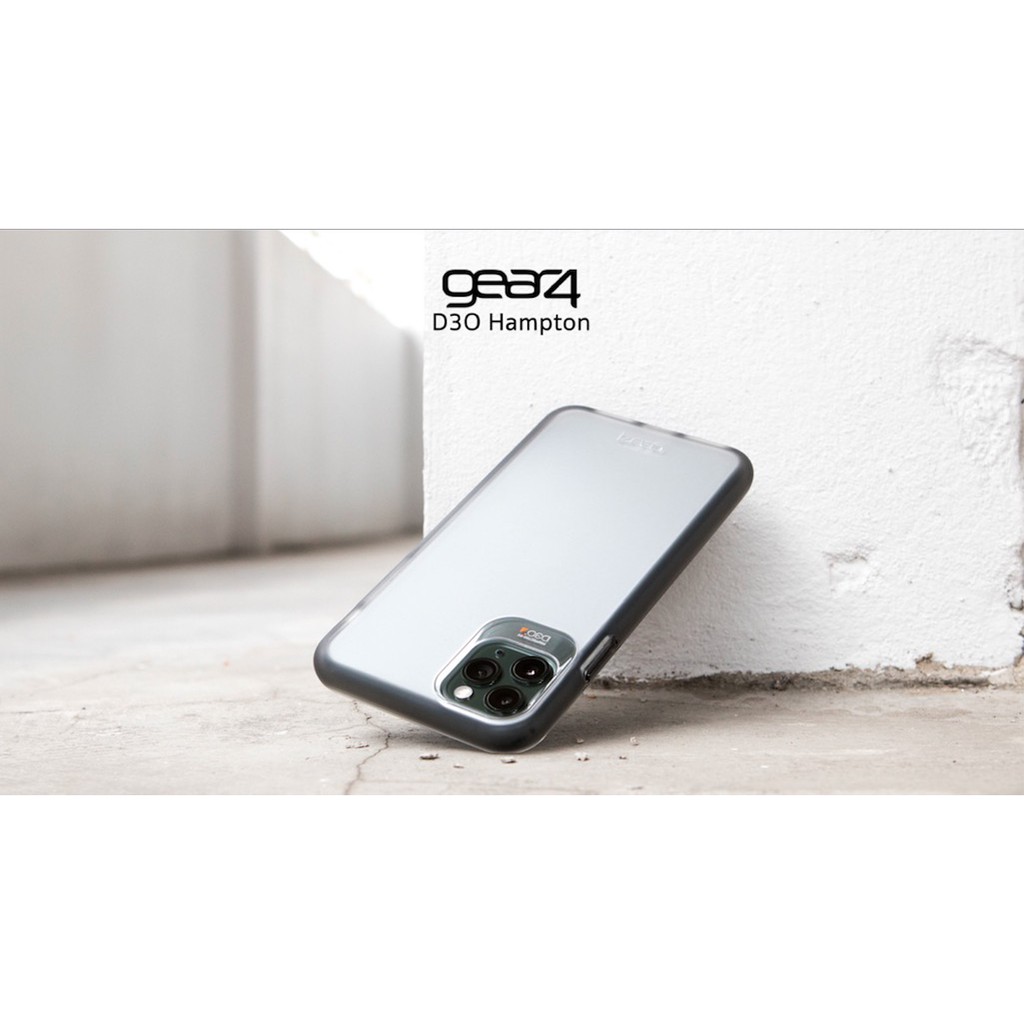 Ốp lưng Gear4 Hampton chống sốc lên đến 4m - Công nghệ độc quyền D3O dành cho iPhone 11 series