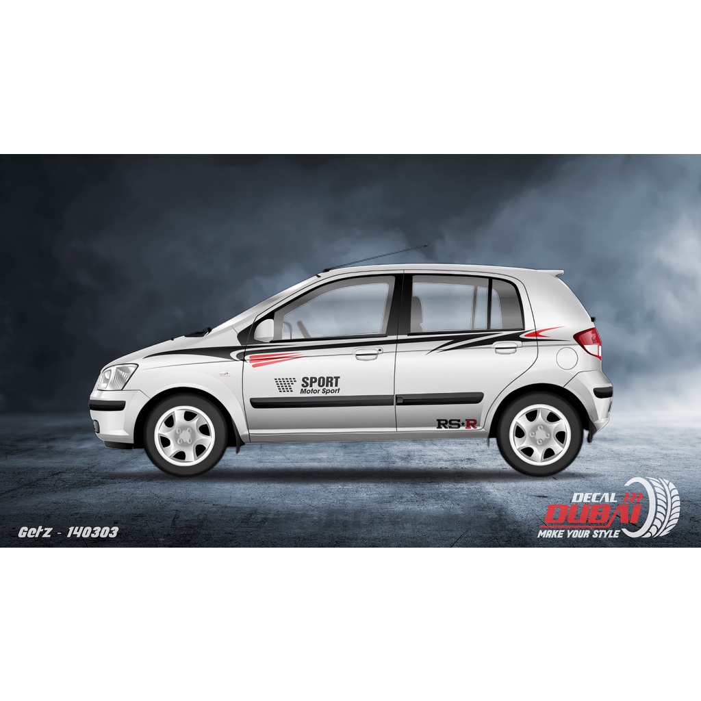 Tem dán thể thao xe Getz