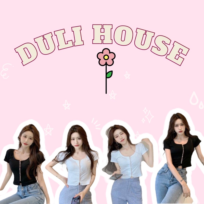 Áo Kiểu Phối Nút hàn Quốc🌹🌹 HOT TREND 2021 ⚡️ Áo kiểu thun gân chất mịn mát hợp thời trang, đi đầu xu hướng