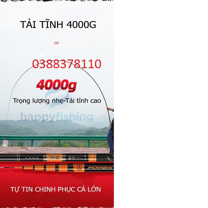 [MC JIADIAONI Chính Hãng] Cần Câu Tay MC Phục Ma Khinh Lượng Tải Tĩnh 4000gr