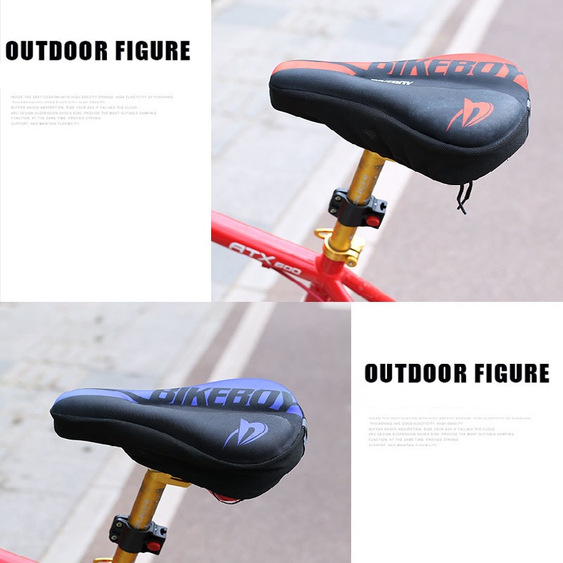 Bọc Yên Xe Đạp Silicol Gel Lót Yên Xe Đạp Êm Mông Thoáng Khí Độ Dày 4cm Tặng Kèm BỌC TRÙM YÊN CHỐNG NƯỚC