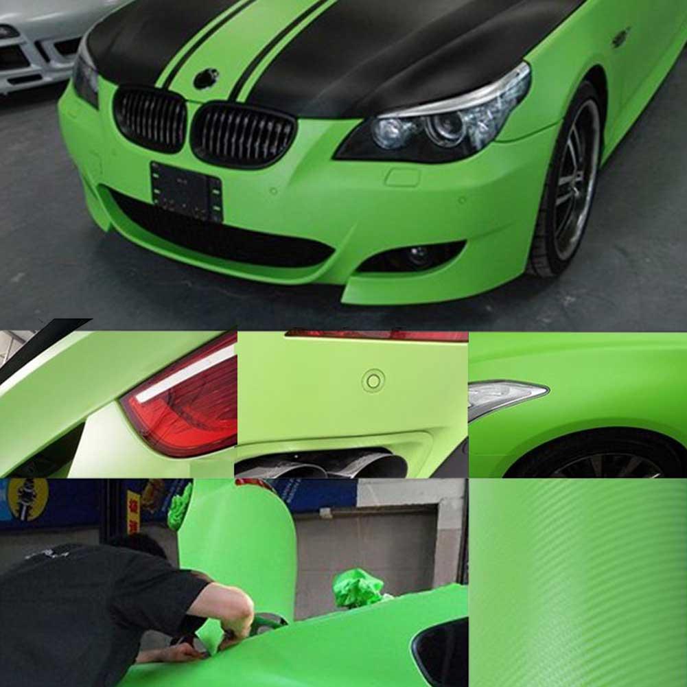 3D bóng bằng sợi carbon bọc Vinyl Decal phim dán xe