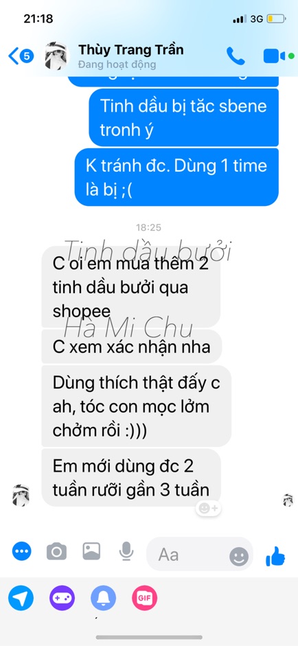 Tinh dầu bưởi kích tóc nhanh mọc