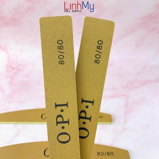 Dũa Móng Gel OPI Da Bò - Dũa Phá Gel Phá Bột Độ Nhám 80/80