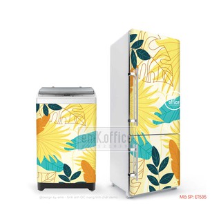 Miếng dán tủ lạnh - chất liệu decal chống thấm - mã ET535