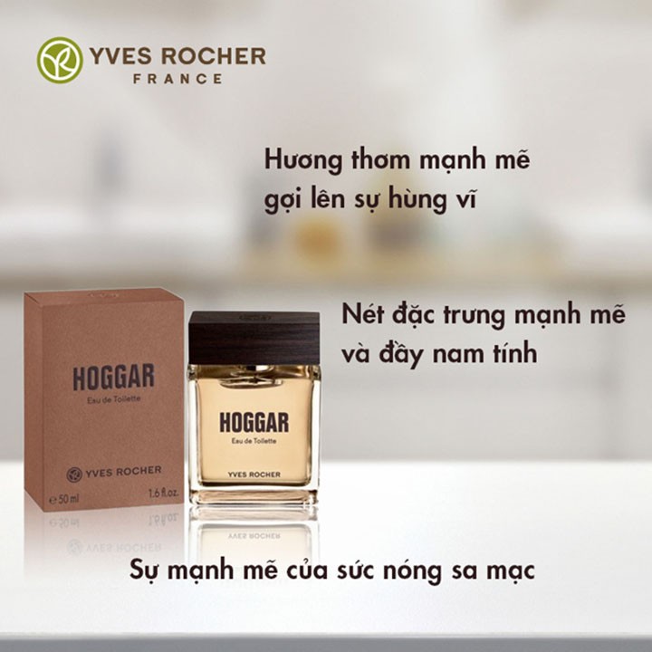 Nước hoa nam Hoggar  Yves Rocher 50ml Eau de Toilette