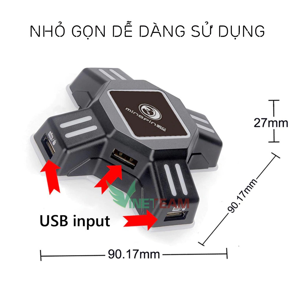 Bộ chuyển đổi bàn phím và chuột chơi game PUBG trên Điện thoại ,máy tính bảng...Xgamingstore - K-MIX -DC4082 | BigBuy360 - bigbuy360.vn