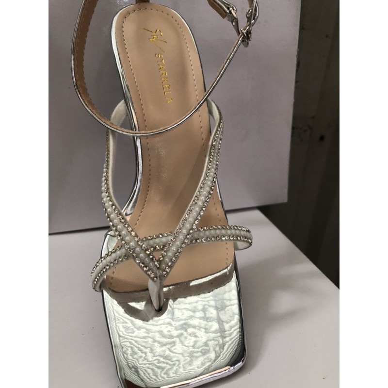 SANDAL CAO GÓT XỎ NGÓN QUAI ĐÍNH NGỌC SANG CHẢNH GÓT pha lê (S134)
