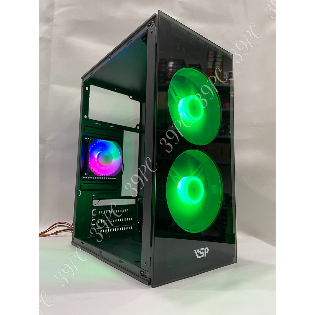 [Giá Rẻ Nhất] Vỏ Case VSP Gaming V212 Size M-Atx, 2 Mặt Kính Cường Lực, Nhỏ Gọn