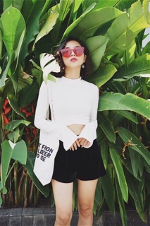 Croptop len gân