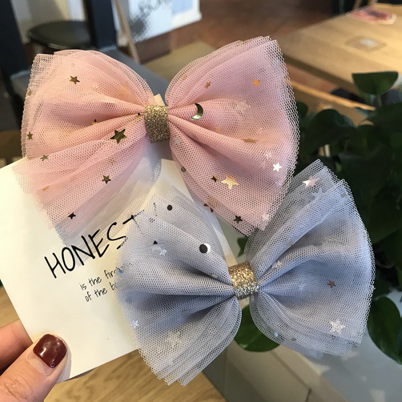 Kẹp Tóc Hình Nơ Phong Cách Hàn Quốc Cho Bé Gái