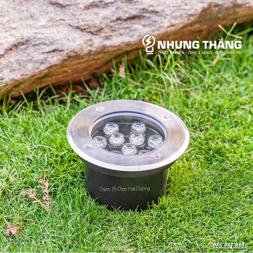 Đèn LED Âm Đất,Âm Sàn Cao Cấp AD-763 - Công Suất 6w,9w - Chống Nước,Chống Bụi IP67 - Trang Trí Sân Vườn