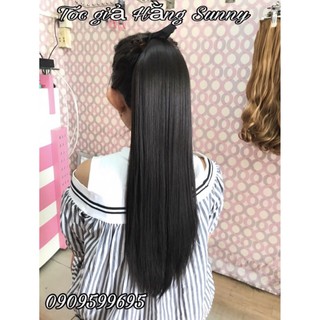 TÓC CỘT THẲNG TƠ CAO CẤP DÀI 60CM