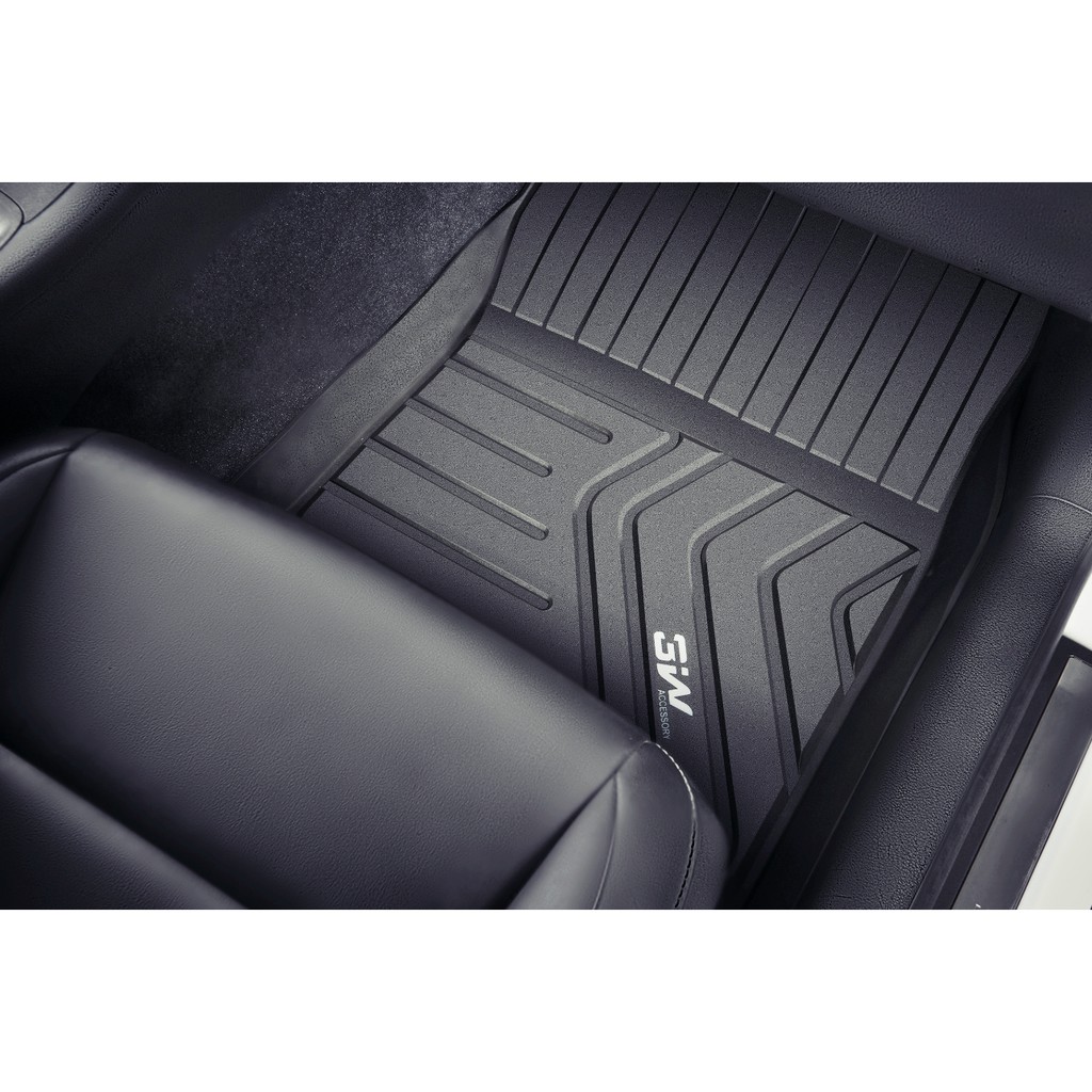 Thảm lót sàn xe ô tô NISSAN X- trail 2013- đến nay Nhãn hiệu Macsim 3W chất liệu nhựa TPE đúc khuôn cao cấp - màu đen