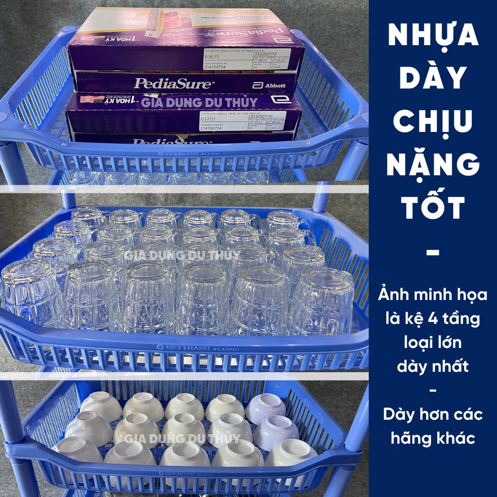 Kệ nhựa úp chén úp ly 4 tầng, 5 màu, 3 kích cỡ, có ống đựng đũa, muỗng, nhựa PP chính phẩm an toàn, bền bỉ, chắc chắn