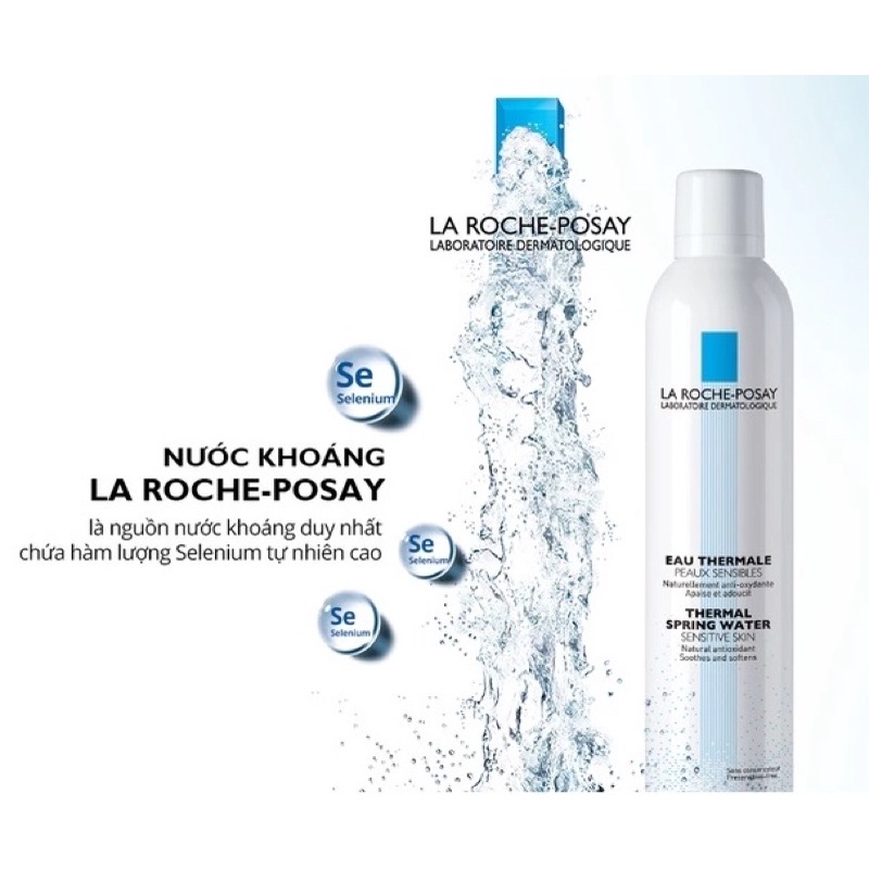 Nước xịt khoáng làm sạch và làm dịu cho da nhạy cảm La Roche-Posay Thermal Spring Water 50ml