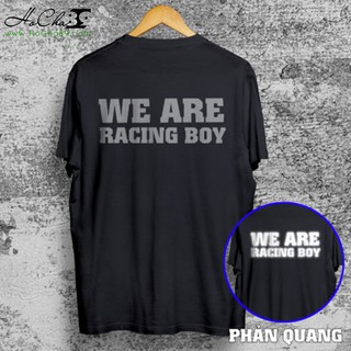 Áo Thun WE ARE RACING BOY - Phản Quang - TRẮNG và ĐEN - Vải Cotton 4C 65% Siêu mát (Không đúng cotton 4c tặng free áo)